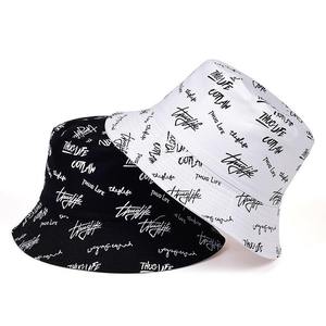 Todo algodón Reversible bordado pescador cubo sombrero para el sol para adultos diseño de logotipo personalizado Casual verano deportes uso diario pesca - Product Image 2