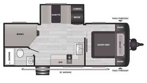 Autocaravana Keystone C-o-l-e-m-a-n Light 22BX 2025 para Camping - Product Image 5