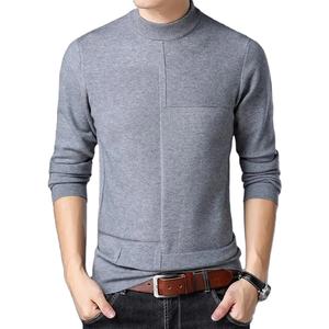 Suéter de Punto de Alta Calidad, Nuevo, Cuello Redondo, Color Sólido, Informal, para Hombre, Otoño Invierno - Product Image 2