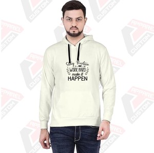 เสื้อฮู้ดดี้พรีเมียมสำหรับผู้ชาย เนื้อผ้านุ่มพิเศษ 100% ผ้าฝ้าย ปักลาย ประดับลูกปัด ย้อมสีพื้น พิมพ์ลายดิจิทัล ปรับแต่งได้ สำหรับฤดูหนาว - Product Image 2
