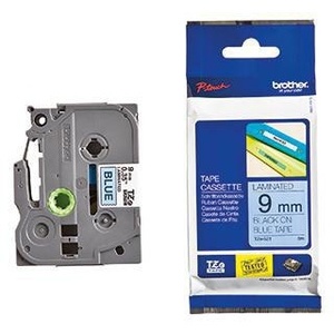เทปฉลากสีน้ำเงิน/ดำ 9 มม. X 8 ม. ยี่ห้อ Brother รุ่น P-touch TZe-521 สำหรับอุปกรณ์เครื่องพิมพ์ - Product Image 1