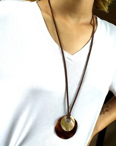 Tribal Style <b>Buffalo</b> <b>Horn</b> Pendant Handmade Boho Jewelry - Product Image 3