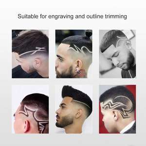 Cortadora de Pelo Inalámbrica Profesional, Kit de Afeitado, Alimentación USB, Carcasa de Acero Inoxidable, Recortadora de Barba para Hombre - Product Image 3