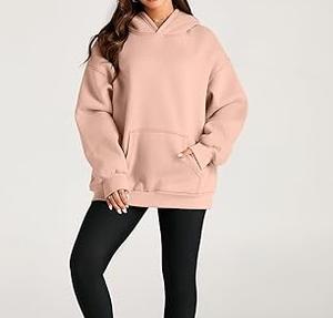 Transpirable Vintage ácido lavado de talla grande pulóver con capucha liso en blanco Boxy Fit Over Size Fleece French Terry Hoody para chicas adolescentes - Product Image 5