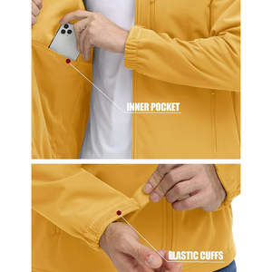 Veste d'hiver unisexe à logo personnalisé, imperméable, coupe-vent, écologique, respirante, col montant - Product Image 6