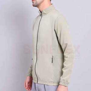 บริการ OEM เสื้อซิปคอตั้งทรงสปอร์ต โลโก้ด้านหน้า เป็นมิตรต่อสิ่งแวดล้อม แห้งเร็ว สำหรับผู้ใหญ่ MOQ ต่ำ - Product Image 3