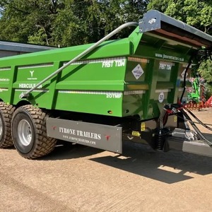 Remorque agricole à benne basculante Tyrone Trailers 20TMP Fast Tow avec côtés hauts grillagés et barre de remorquage - Product Image 6