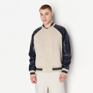 เสื้อแจ็กเก็ตมีฮู้ดสำหรับผู้ชาย, เสื้อแจ็คเก็ตผ้าฝ้าย100% ระบายอากาศได้ดีมีแขนบุผ้าฝ้าย - Product Image 3