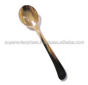 Multiple Natural Theme Design Handcrafted Horn Cutlery Spoon Shiny Spoons Cutlery Dinnerware Best Kitchen Supplies Flatware Sets - Product Image 6