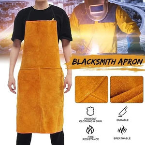 Welding Activities Flame Retardant Gear Adjustable Crossbody Strap <b>Apron</b> Flexible Welding Gear Double Stitching Design - Product Image 5