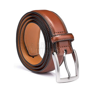 Ceinture en cuir de vache pour homme, design 2025, avec boucle en acier, respirante et durable, décontractée, boucle à ardillon réglable - Product Image 2