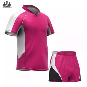 Ensemble maillot et short de rugby - Respirant, 100% polyester, uniforme sportif d'équipe |   Commandes en gros OEM - Product Image 3