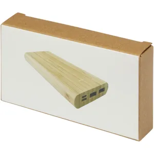 Banque d'alimentation durable Tulda Bamboo 10 000 mAh, gadgets promotionnels écologiques - Product Image 2