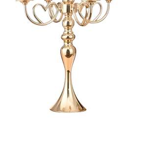 Ensemble de bougeoirs à finition antique en diamant, support rond en métal pour banquet de mariage et éclairage domestique - Product Image 2