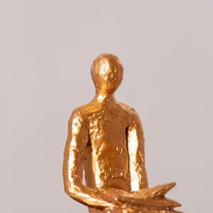 Sculpture circulaire en métal en aluminium de conception classique pour la prime de décoration de table de maison et de bureau - Product Image 5