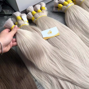 Extensiones de cabello humano a granel al mejor precio de Vietnam al por mayor, cabello virgen crudo, textura lisa, estilo lujoso - Product Image 1