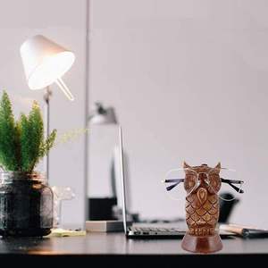 Handcrafted ไม้แว่นตาผู้ถือแว่นตานกฮูกรูปแว่นตาผู้ถือ-แว่นตากันแดดผู้ถือขาตั้งจอแสดงผล,แว่นตา Specs - Product Image 4