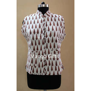 Women's Lightweight Reversible Quilted Cotton <b>Jacket</b> Printed Fashion Wear for Autumn - Product Image 1