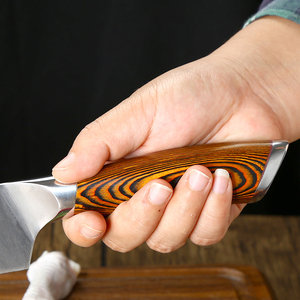 มีดเชฟเหล็กดามัสกัสคมมีดทำครัวมีดหั่นผักโออีเอ็มบริการสั่งทำ - Product Image 6