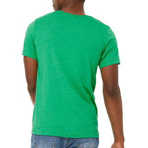 Unisex Custom Short Sleeve Jersey T-Shirt Tri-Blend Breathable T Shirt for Man - Product Image 3