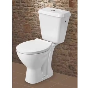 Vistaar WC Sanitaire Africa Céramique Toilette deux pièces avec P-Trap Rinçage par gravité monté au sol pour salle de bain - Product Image 6
