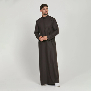 Jubbah Islámica para Hombre, Manga Larga, Elegante, Color Discreto, Confeccionada Profesionalmente, Transpirable, Ligera y de Alta Calidad - Product Image 4