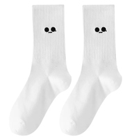 Chaussettes habillées respirantes unisexe de qualité supérieure pour hommes et femmes, motif dessin animé couleur personnalisée, séchage rapide, en Spandex/Polyester/Coton, collection automne