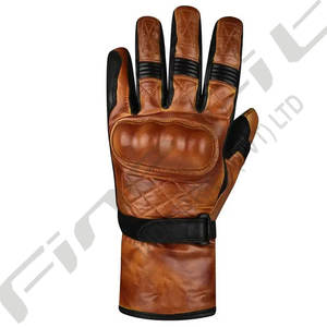 Lightweight Leather Full Finger <b>Racing</b> <b>Gloves</b> for Cycling Comfortable Breathable with Non-Slip Grip and Safety Protection - Product Image 6