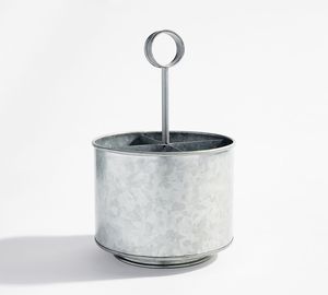 Best Selling Galvanized Metal Utensil Holder Kitchen Tabletop Restaurant Hotel - Product Image 3