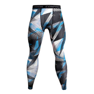 Pantalon de jogging de compression Gym Fitness pour hommes, vêtements de sport imprimés, pantalons d'entraînement pour la course à pied - Product Image 4
