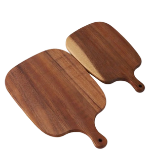 Tabla de cortar redonda de madera de mango real, tabla de cortar de diseño moderno y duradera ecológica de madera de bambú para uso doméstico y restaurante - Product Image 5