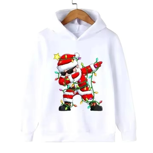 Casual Winter Men's Custom Logo Embroidered Beaded Printed 100% Cotton Eco-Friendly Pullover <b>Hoodies</b> Trending Christmas Designs - Product Image 2