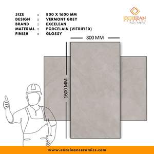 Carreaux vitrifiés en porcelaine Carreaux d'importation directe à bas prix de taille 80X160 CM pour sol mur intérieur salle de bain toilette bureau - Product Image 2