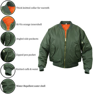 2025 Nueva chaqueta de invierno para hombre, logotipo personalizado, talla XS, tela de lana, soporte, ropa deportiva de lona, precio al por mayor, estilo Bomber OEM/ODM - Product Image 5