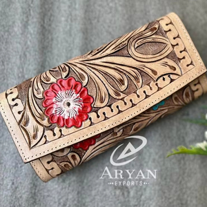 กระเป๋าคลัทช์แกะสลักมือดีไซน์ตะวันตกเคสโทรศัพท์หนังใช้ได้หลากหลายสไตล์สำหรับผู้หญิงมาใหม่สำหรับใช้ในชีวิตประจำวัน - Product Image 1