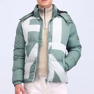 Vestes matelassées décontractées pour hommes fabriquées au Pakistan, capuche en fourrure, taille plus, vêtements d'hiver, décoration à boutons sublimés, chaudes/thermiques - Product Image 1