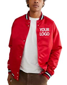 Veste en satin respirant sur mesure pour hommes, produits en gros - Product Image 2