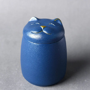 OIMG Ceramic <b>Cat</b>-Shaped <b>Urn</b> for Small Animal Pet Ashes - Product Image 4
