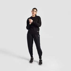 Sweat-shirt en soie biologique GA Zen (noir) – Tricot respirant, streetwear brodé, impression en relief, taille unique, idéal pour l'entraînement hivernal - Product Image 4