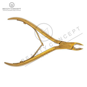 Cortaúñas Profesional de Metal Dorado de Alta Calidad, Duradero, con Abertura de Mandíbula Ancha, Impresión de Logotipo Personalizado, Concepto de Belleza - Product Image 4