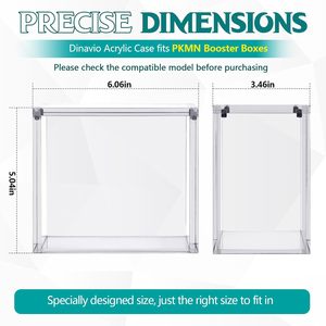 מארז תצוגה אקרילי ברור במקרה תצוגה מגנטי קל טעינה <span class=keywords><strong>stackable</strong></span> תיבת אחסון מתאימה עם המאיץ tcg המאיץ תיבת מאמן האליטה - Product Image 3