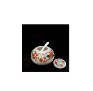 100% sel et sucre en marbre de qualité supérieure et taille personnalisée ensemble de dîner à prix bon marché et fait à la main fabriqué en Inde - Product Image 4