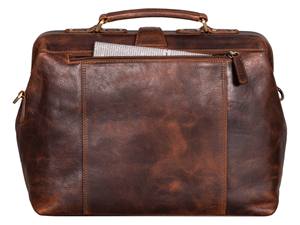 Mens Genuine Leather Luxury Doctor <b>Bag</b> Weekender Travel Duffle Large Capacity Water Resistant Eco-Friendly Vintage Brown <b>Medical</b> - Product Image 5