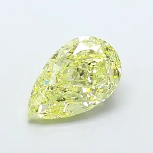 Diamante Amarillo Cultivado en Laboratorio, Corte Pera, 2.01 ct, VS2 - Product Image 1