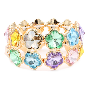 สร้อยข้อมือคริสตัลสีดำสร้อยข้อมือคริสตัลชุบทองและกำไลข้อมือ - Product Image 4