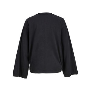 Camiseta de Verano de Moda Urbana para Mujer, al por Mayor, de Algodón, Lavado Ácido, Talla Grande, de Alta Calidad, Manga Larga, Peso Pesado, con Logotipo Personalizado - Product Image 2