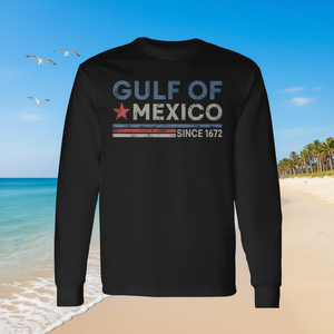 T-shirt promozionale vintage a maniche lunghe del Golfo del Messico dal 1672 - Product Image 3