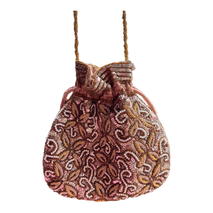 Bolso de lujo con cuentas, el más vendido, hecho de semillas, bolso de mano con cuentas para mujer, precio a granel de India - Product Image 1