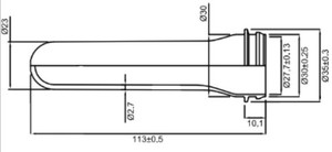 พรีฟอร์มสำหรับ1L 1.5L ขวดน้ำมันที่กินได้มีความคมชัดสูง40G 32มม. - Product Image 4