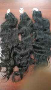 Extensions de cheveux humains Remy non transformés de temple naturel de haute qualité cheveux indiens avec des styles de vague naturelle et de vague profonde lâche - Product Image 4